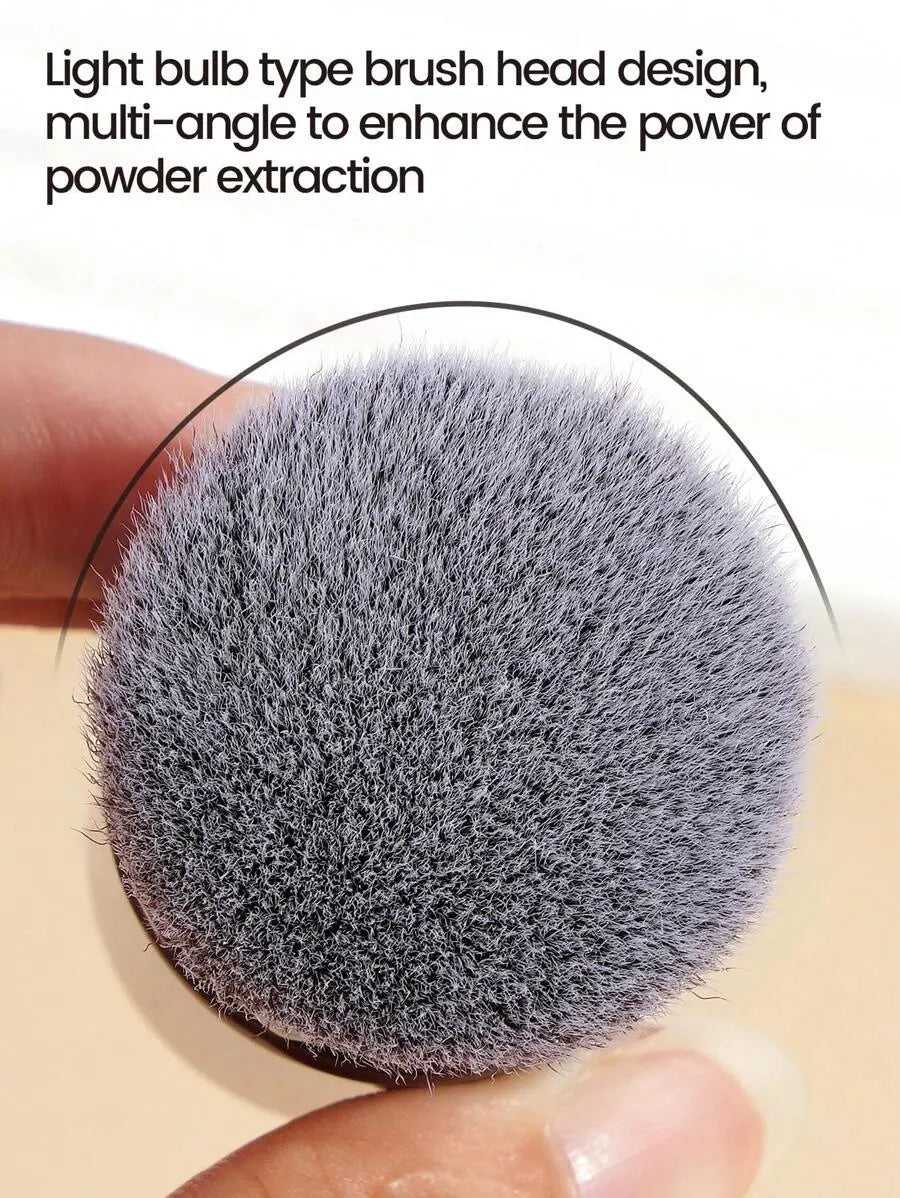 Pinceau Rétractable Professionnel Visage – Blush, Fond de Teint & Poudre Libre | Poils Synthétiques Ultra-Doux