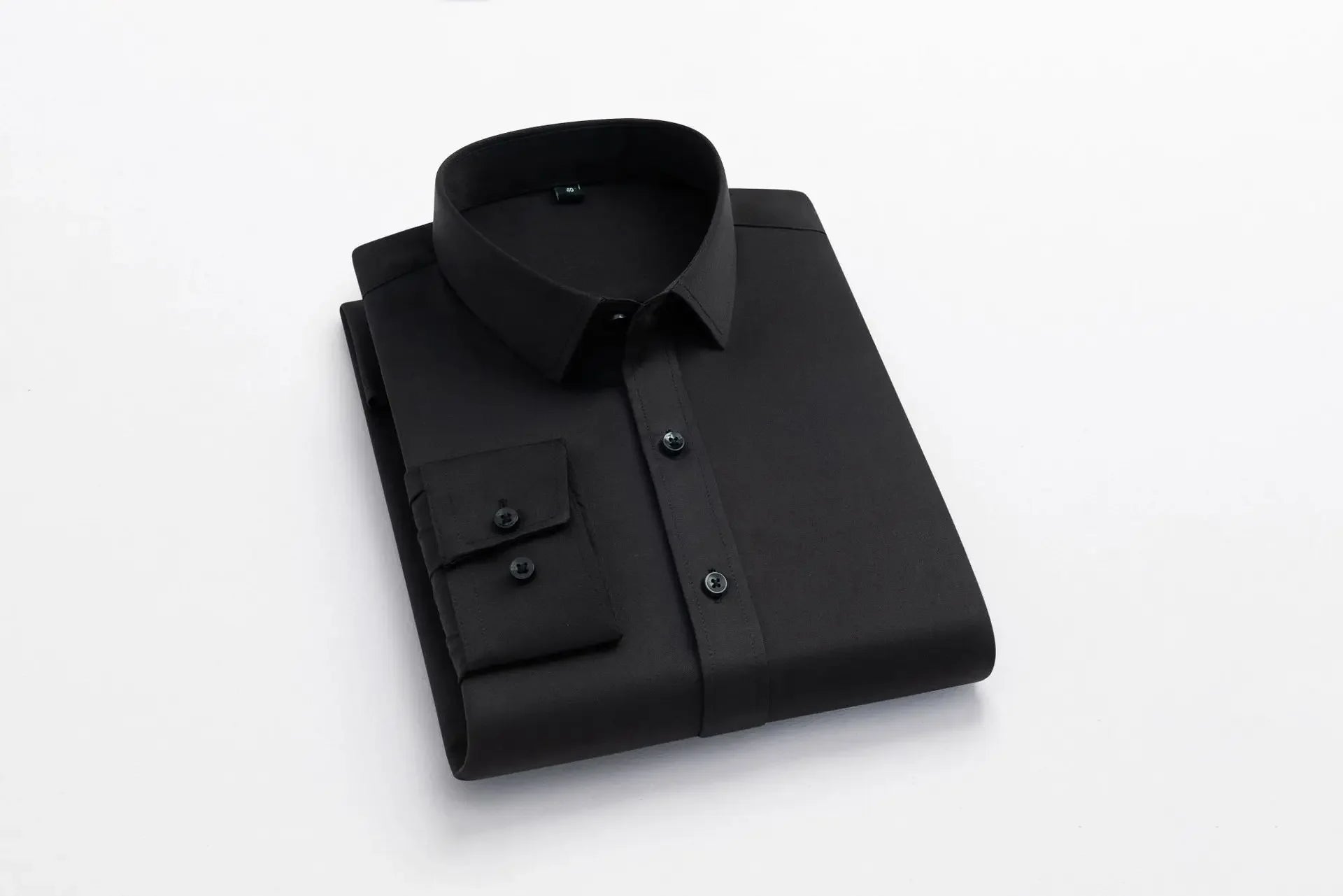 Chemise Homme Manches Longues Élastique Col Mao Sans Repassage – Tenue Professionnelle Business Dress Élégante | Mode Homme Premium