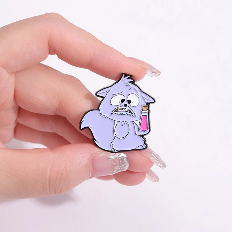 Pin's Émail Animaux Cartoon – Pingouin, Grenouille, Lapin & Chat | Broche Métal Badge Lapel | Bijou Cadeau Tendance