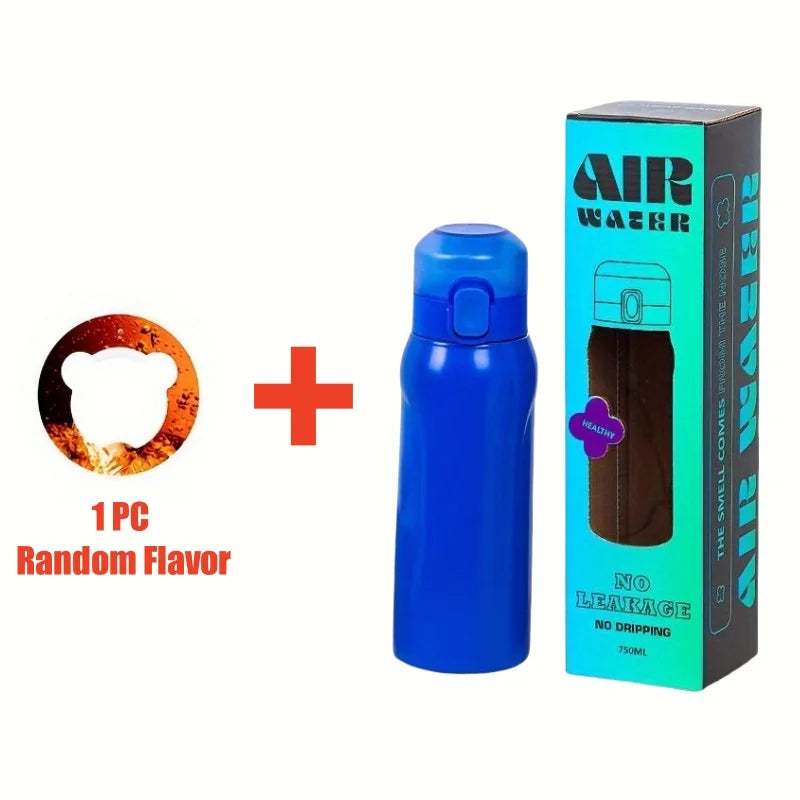 Gourde Isotherme Inox Sport + Pods Arômes Fruits Offerts – Hydratation Savoureuse | Fitness, Gym & Outdoor | Portable