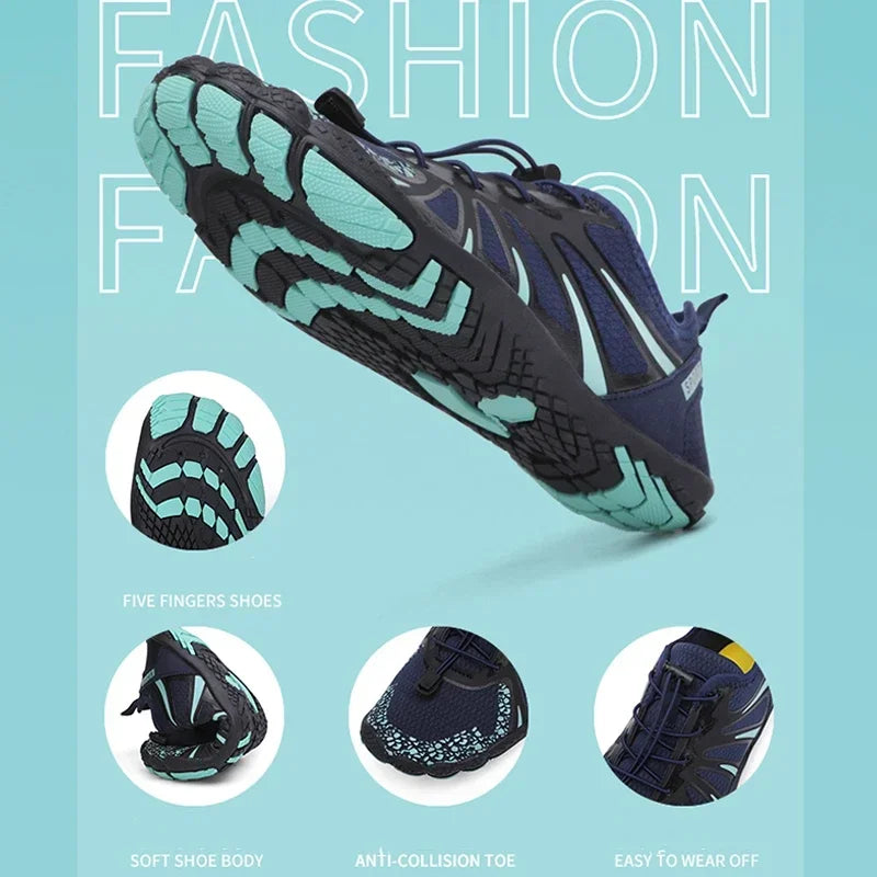 Chaussures Aquatiques 5 Doigts Unisexe – Respirantes & Antidérapantes | Plage, Natation, Fitness & Sport Été | Tailles 36-47