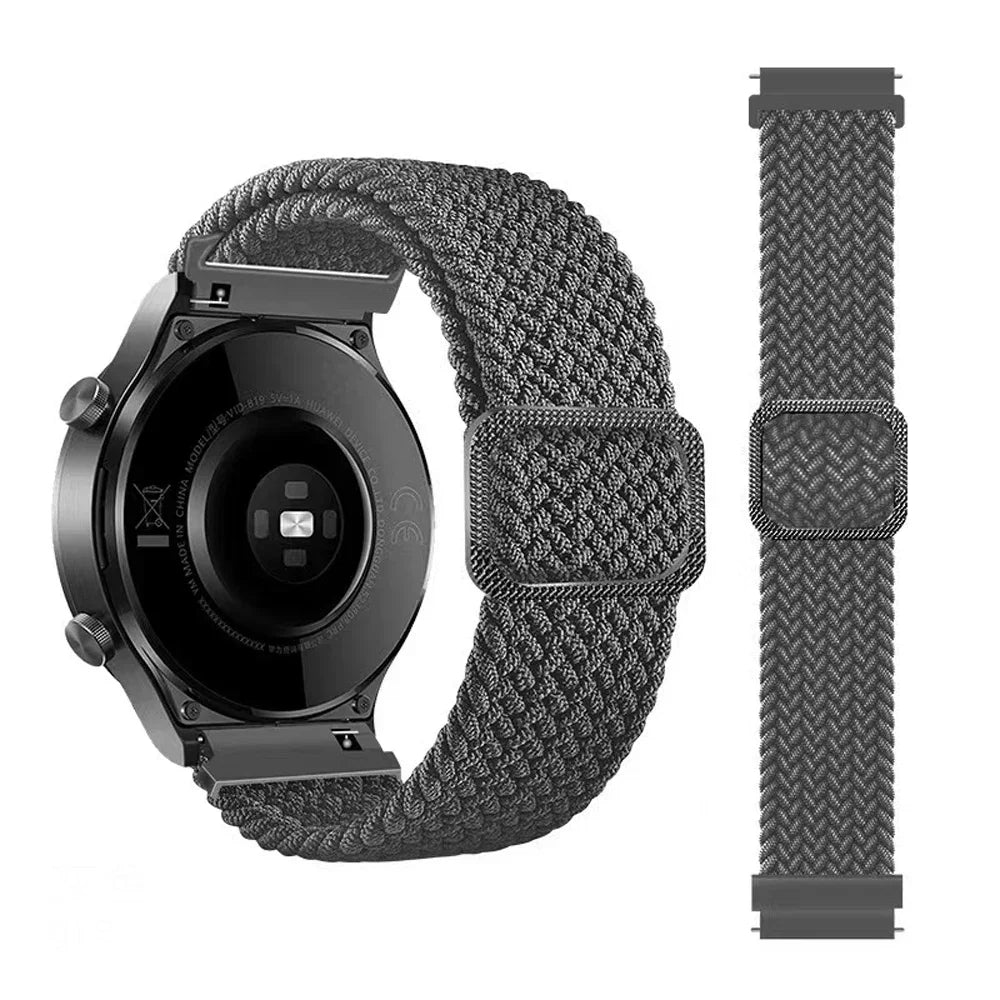Bracelet Nylon Tressé Magnétique Suunto 20mm & 22mm – Compatible Ocean, Vertical, Race S, 5, 9 Peak Pro DLC & 3 Fitness | Premium