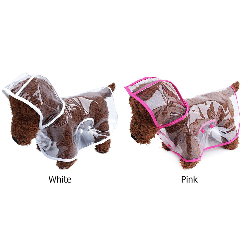 Imperméable Chien Transparent Poncho Imperméable Mode Bords Colorés Personnalisés – Costume Pluie Grande Race | Accessoires Chien