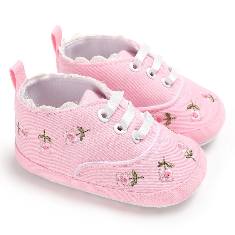 Chaussures Bébé Fille Rose Semelle Souple – Ballerines Légères Confortables Premiers Pas Casual