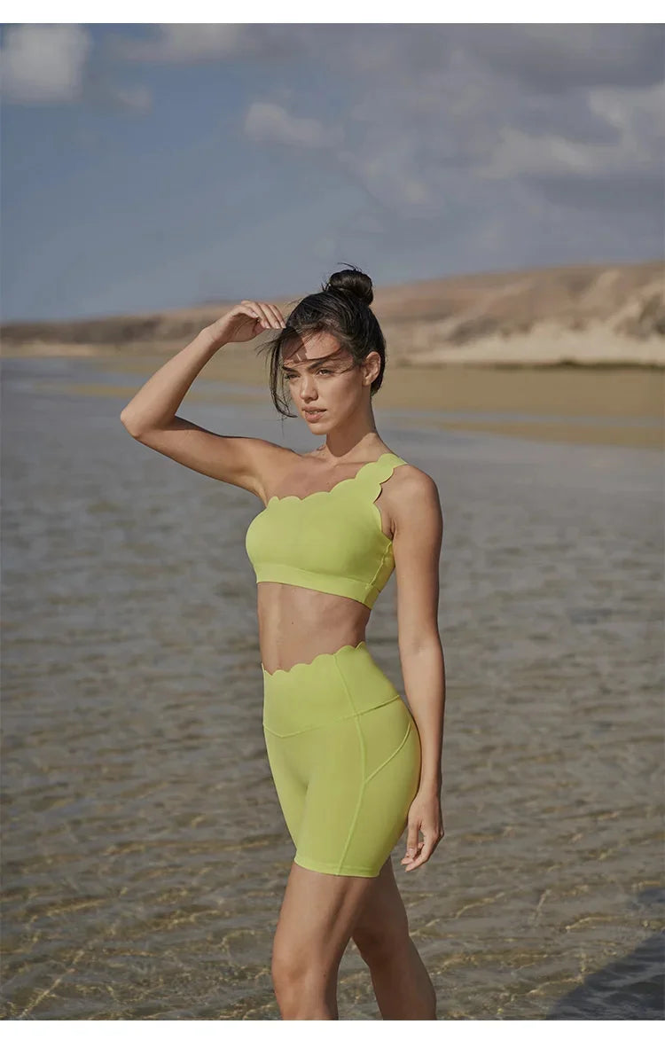 Ensemble Yoga Femme Crop Top Dos Nu & Legging – Respirant, Sexy & Anti-Transpiration | Gym, Fitness & Sport Été