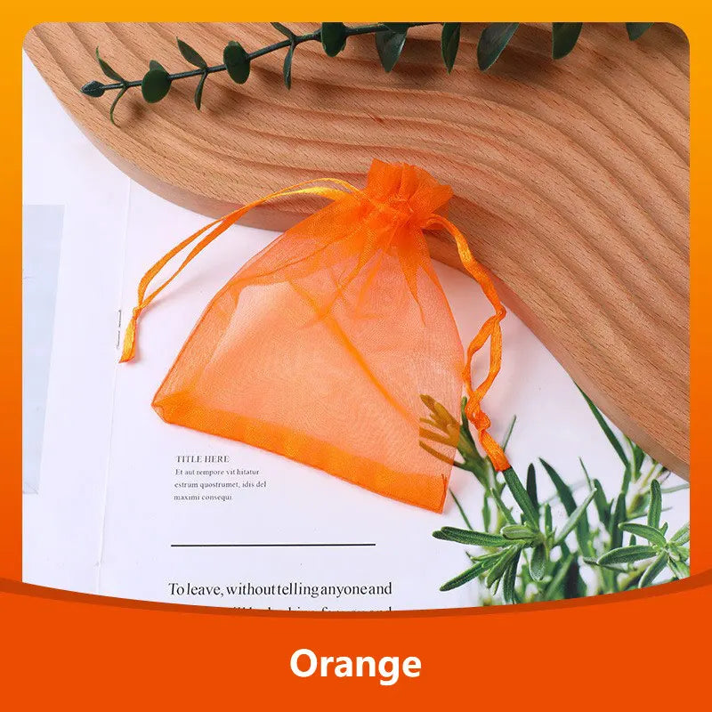 Sachets Organza Lot 100 pcs – Pochettes Bijoux Mariage & Fête | 4 Tailles au Choix 7x9 9x12 10x15 13x18cm | Emballage Cadeau & Décoration Premium