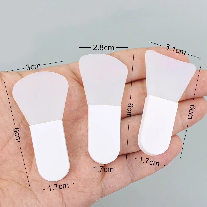 Set 3 Pinceaux Masque Visage en Silicone – Applicateur Argile, Boue & Crème | Outil Soin Visage DIY & Salon