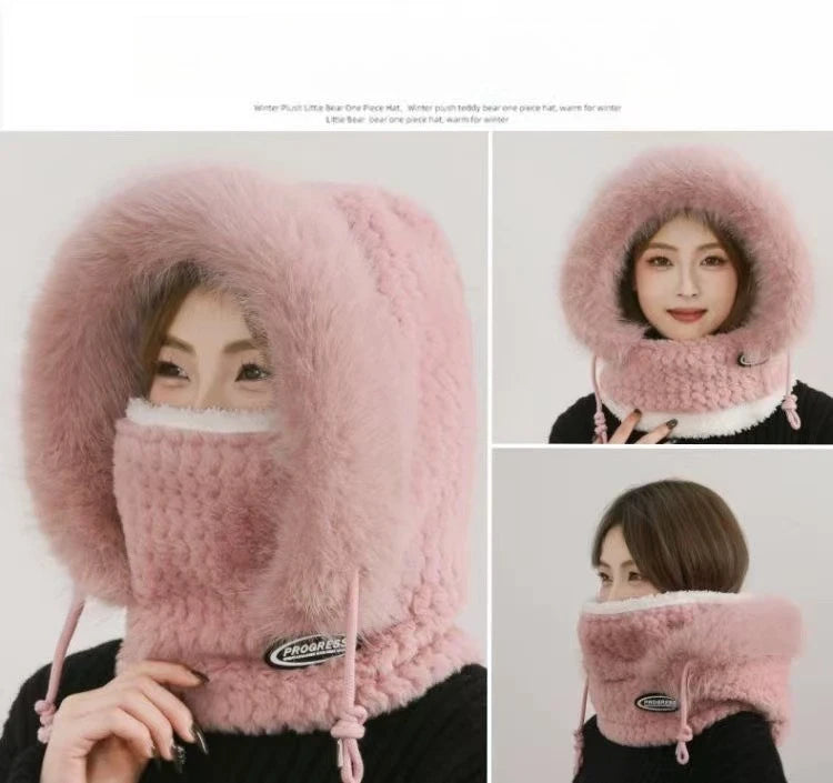 Bonnet Russe Polaire avec Cagoule – Protection Thermique Coupe-Vent | Ski, Vélo & Grand Froid
