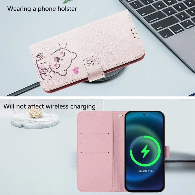 Coque Portefeuille OPPO A5 Pro 5G – Flip Case Cartoon Peint Fantaisie CPH2695