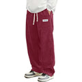 Pantalon Velours Côtelé Homme Loose Fit Coupe Droite Automne – Taille Élastique Cordon Outdoor Streetwear | Mode Homme