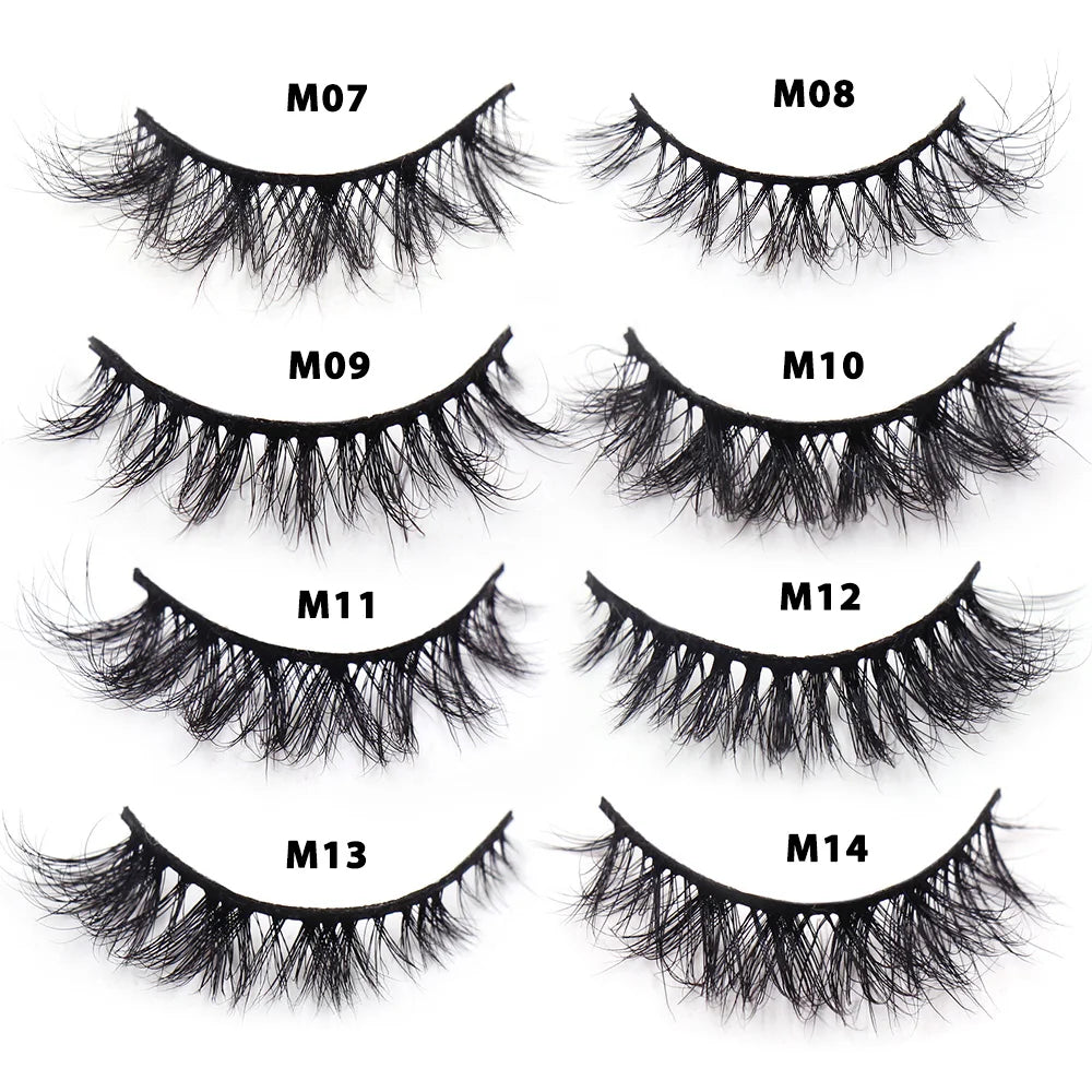 Faux Cils Naturels Courts Fluffy LEHUAMAO – Volume 12-15mm Wispy | Extension Cils Vison Maquillage