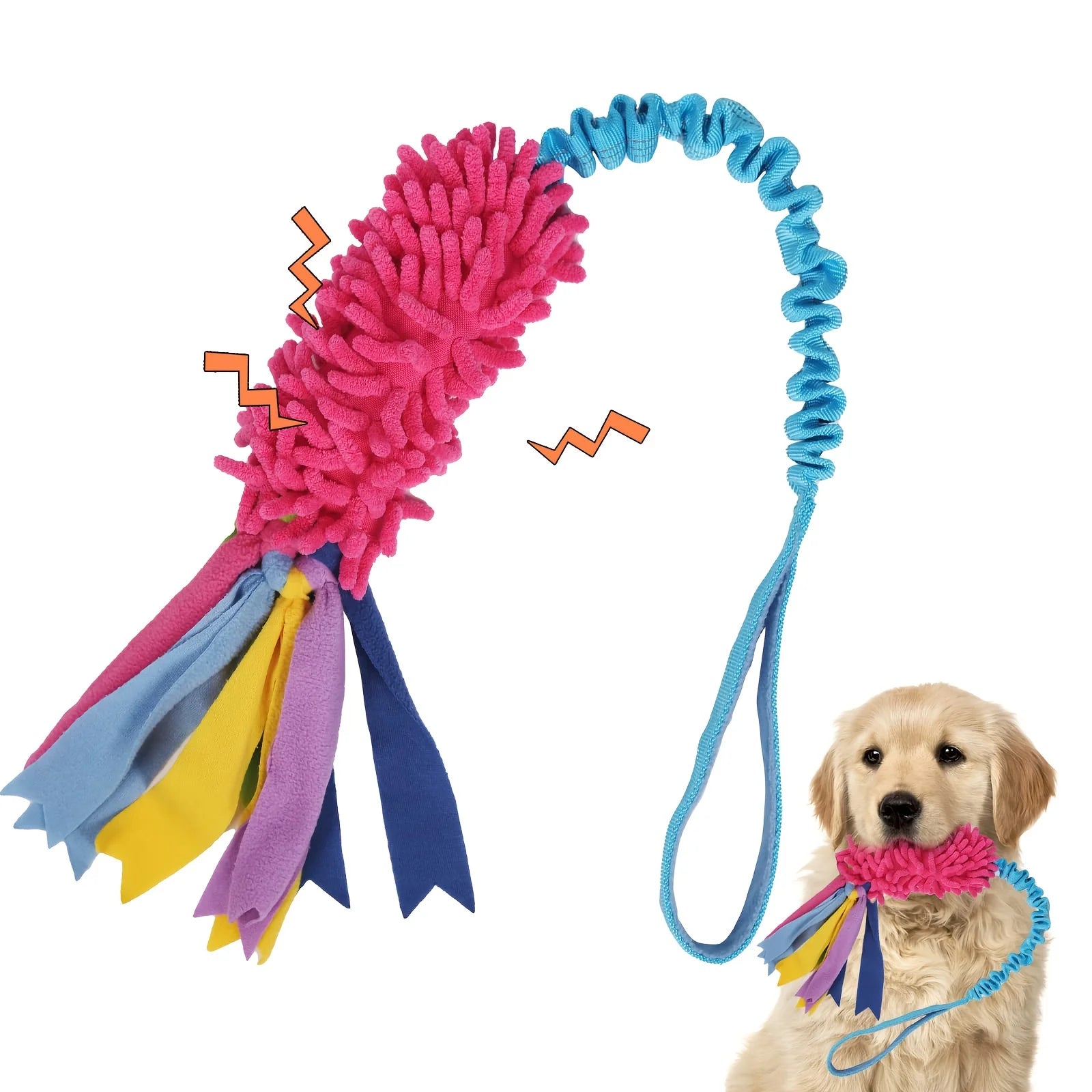 Jouet Corde Chien Anti-Déchirure – Balle Colorée Peluche Puzzle Interactif Dentition