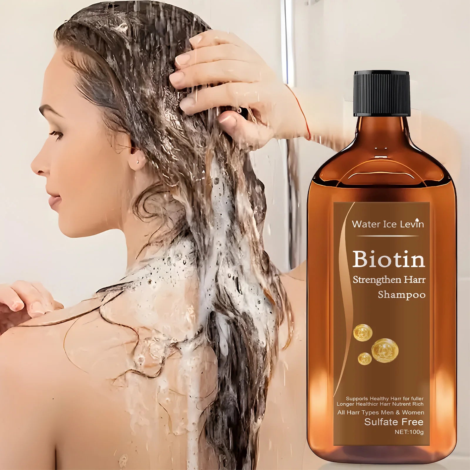 Shampooing Biotine Croissance Capillaire Anti-Chute – Traitement Épaississant & Rééquilibrant | Homme & Femme