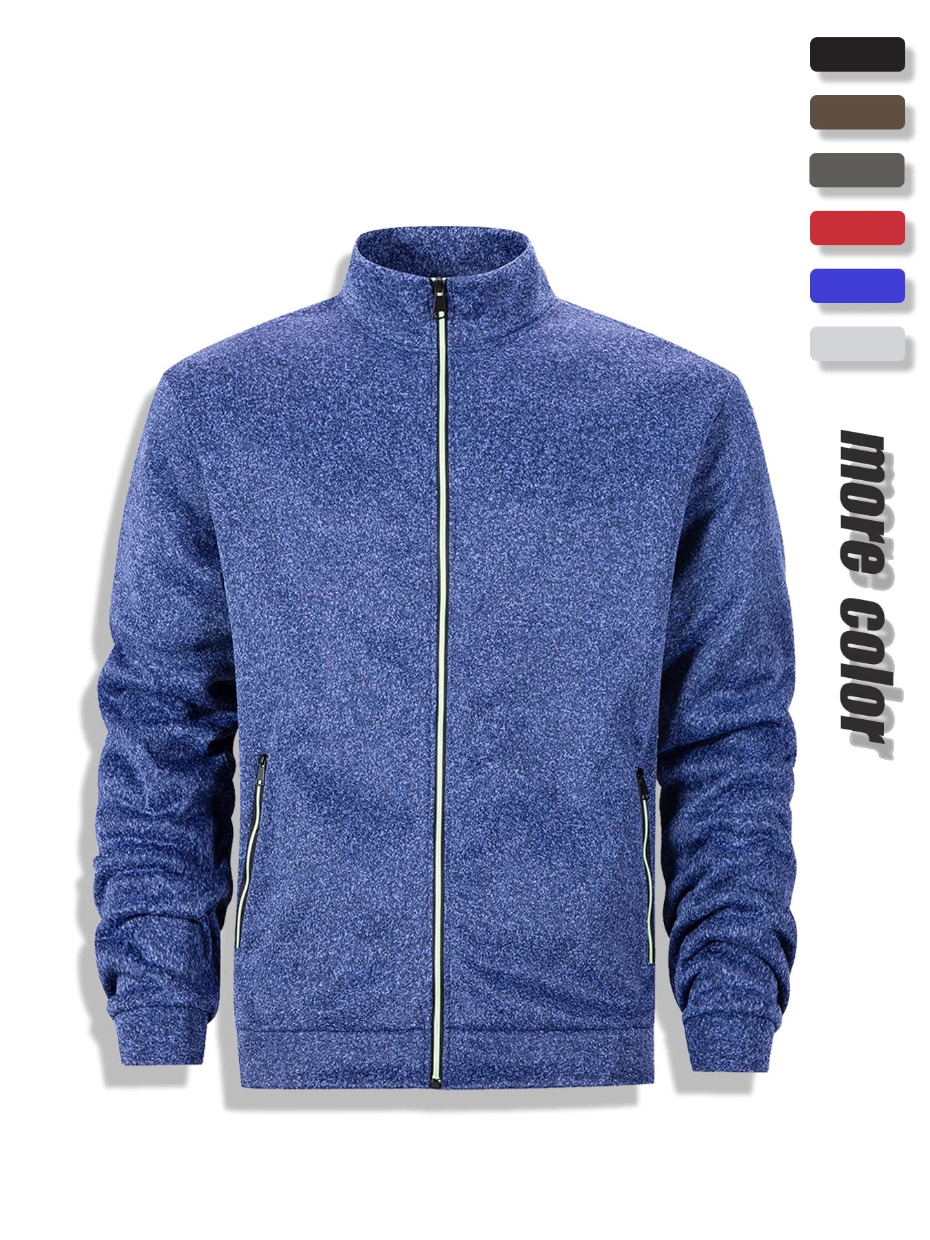 Veste Sweat Homme Zippée Intégrale Col Montant Coupe-Vent Chaud Casual Outdoor Automne Hiver Confortable Élégante Intemporelle – Veste Sweat Premium Zippée Col Montant | Mode Homme Outdoor Automne Hiver Premium
