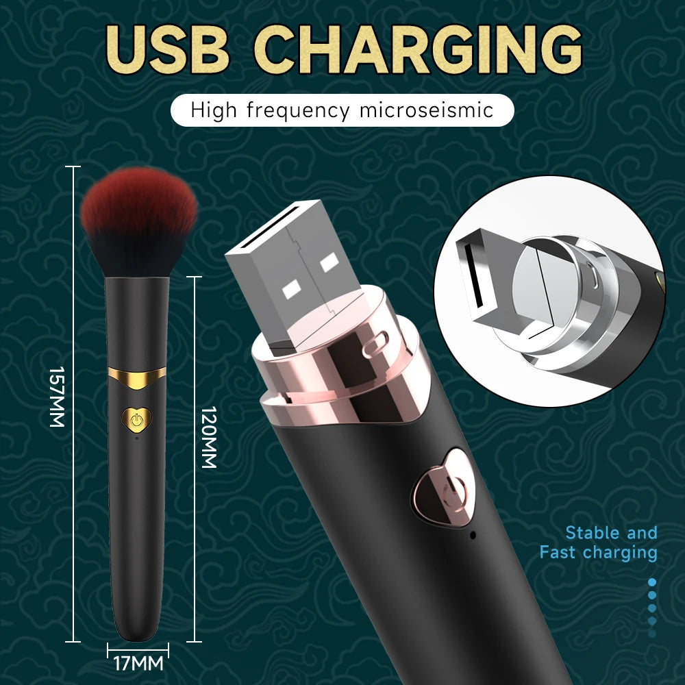 Masseur Vibrant USB Rechargeable – Stimulateur Puissant Multifonction Charge Sans Fil | Appareil Massage Bien-être Femme