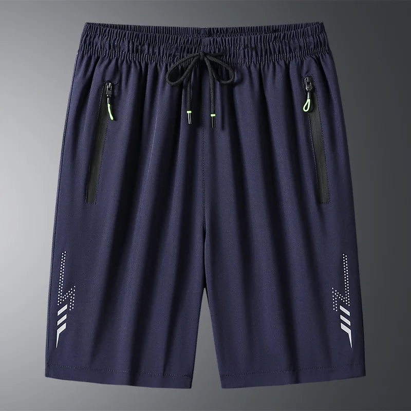 Short Homme Plage Sport Séchage Rapide Uni – Jogging Running Poches Zip Léger Loose Été | Mode Homme Outdoor Natation