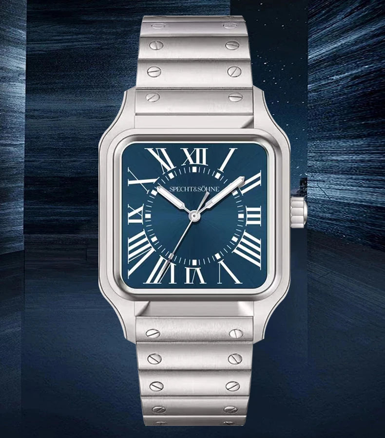 Montre Unisexe Specht & Söhne Luxe 34mm Quartz – Ultra-Fine Saphir Acier Étanche 50M