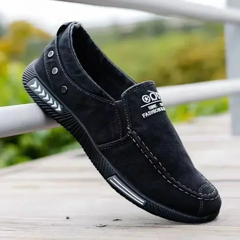 Sneakers Canvas Denim Slip-on Vintage Homme 2025 – Conduite Moccasin Loafers Outdoor