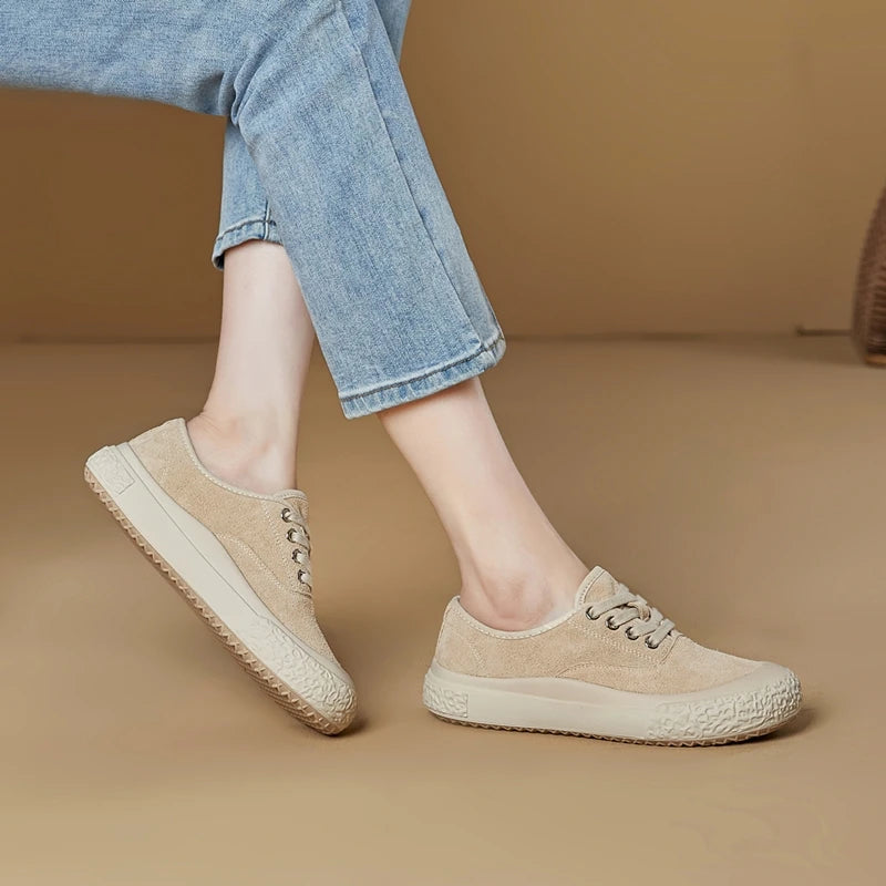 AIYUQI Ballerines Bout Carré Grande Taille 2026 – Flat Casual Sneakers Femme Élégantes