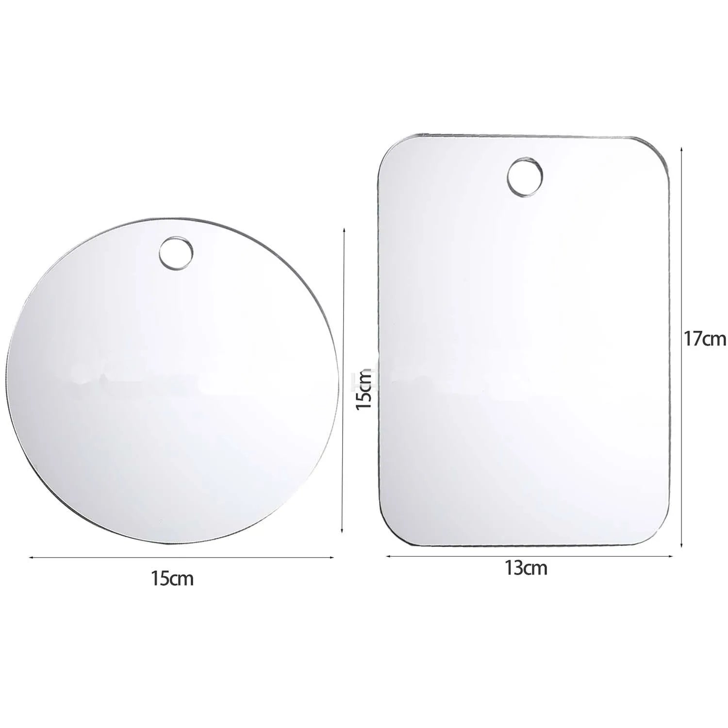 Miroir Anti-Buée Douche – Acrylique | Rasage & Maquillage Salle de Bain & Voyage
