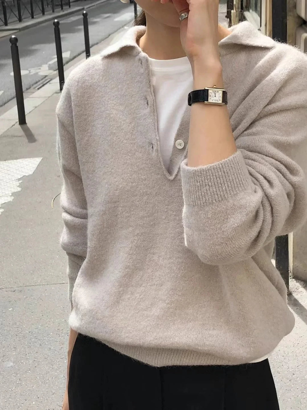 Damen Hoodie 100 % Wolle Strickfarben Uni – Warmer Freizeit-Kapuzenpullover | Herbst Winter 2025