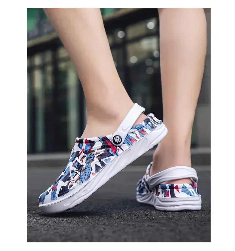 Clogs Sandales Respirants Homme Femme Plage 2025 – Confortables Semelle Douce Casual
