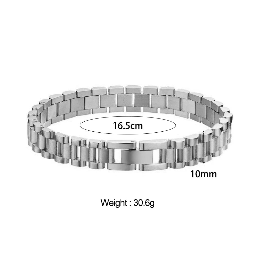 Bracelet Cuban Chain Plaqué Or 18k Acier Inoxydable 316L E.B.belle – Style Minimaliste Streetwear Unisexe | Bijou Homme & Femme Tendance & Anti-Ternissement