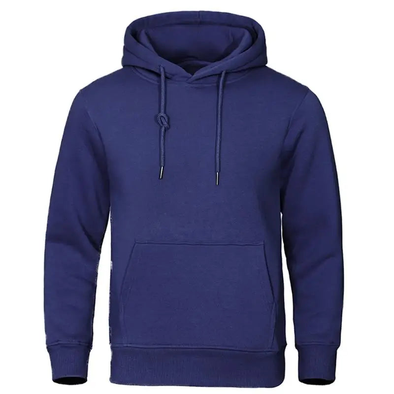 Sweat Homme Polaire Couleur Unie – Pullover Chaud Casual Streetwear Sport École Automne Hiver | Mode Homme Premium