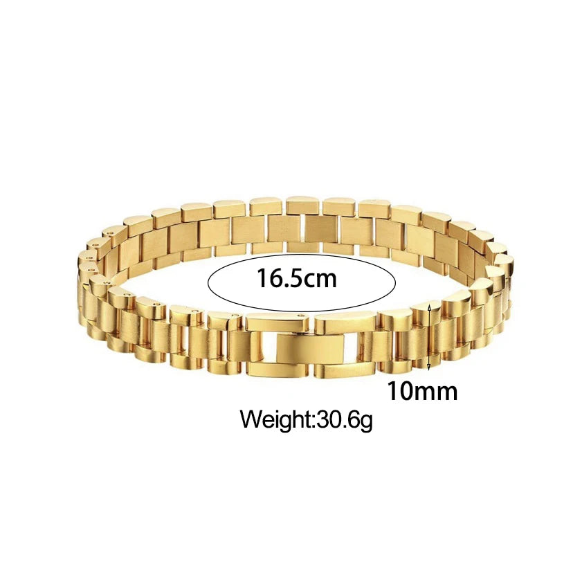 Bracelet Cuban Chain Plaqué Or 18k Acier Inoxydable 316L E.B.belle – Style Minimaliste Streetwear Unisexe | Bijou Homme & Femme Tendance & Anti-Ternissement