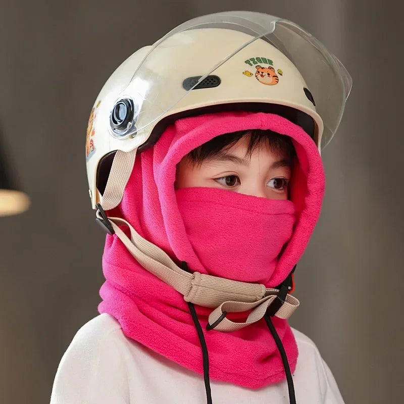 Cagoule Polaire Enfant - Masque, Tour de Cou & Bonnet 3-en-1 Hiver
