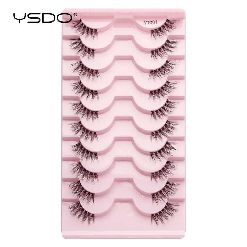 Faux Cils Mink 3D YSDO – Lot 3/5/10 Paires | Maquillage Dramatique Naturel