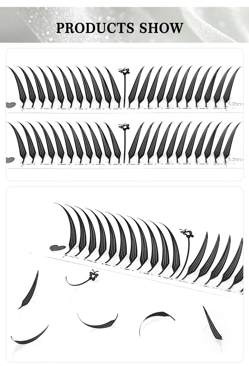 Extensions Cils CoMango Fox Anime Spire – Fans Pré-faits Volume Naturel | Fournisseur Maquillage