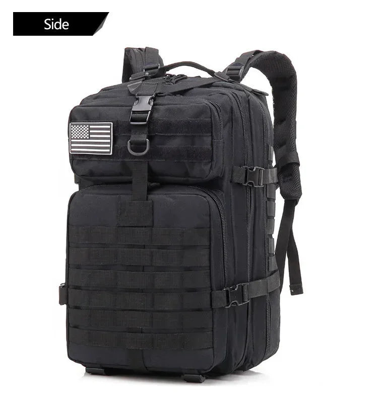 Sac à Dos Tactique Homme 45L – Sac Randonnée Camping Chasse Trekking Molle Militaire