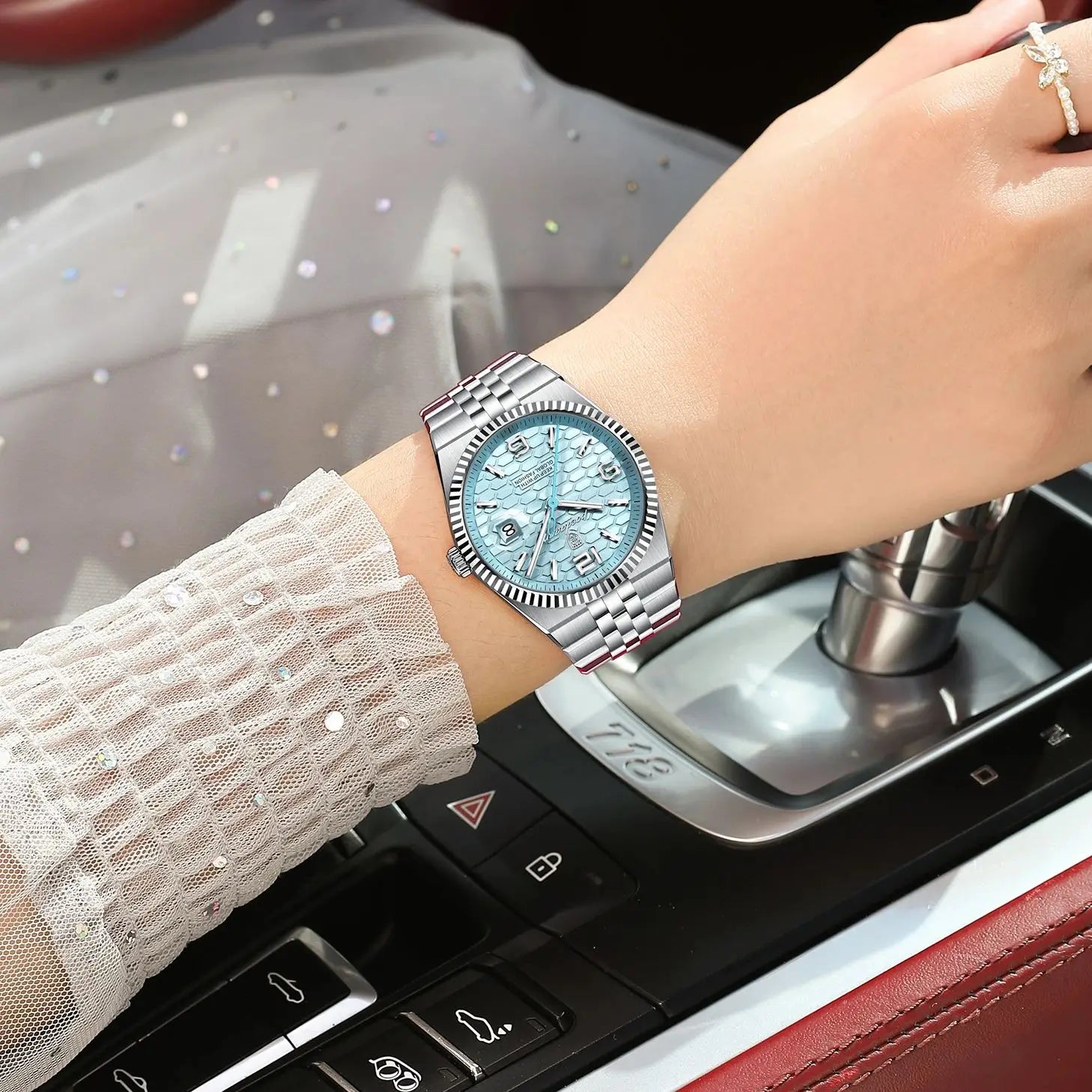 Montre Femme POEDAGAR Élégante Luxe Quartz – Lumineuse Étanche Date + Boîte Cadeau