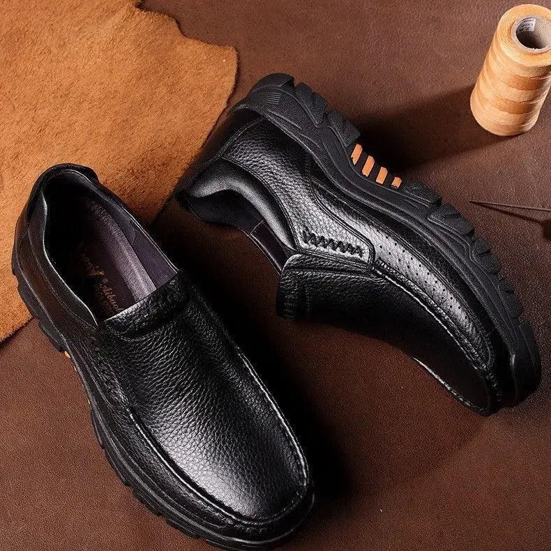 Chaussures Business Cuir Léger Homme – Casual Confortables Senior & Adulte Vente Directe