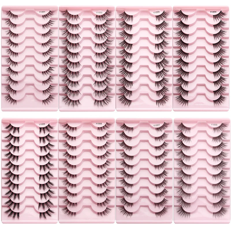 Faux Cils Mink 3D YSDO – Lot 3/5/10 Paires | Maquillage Dramatique Naturel