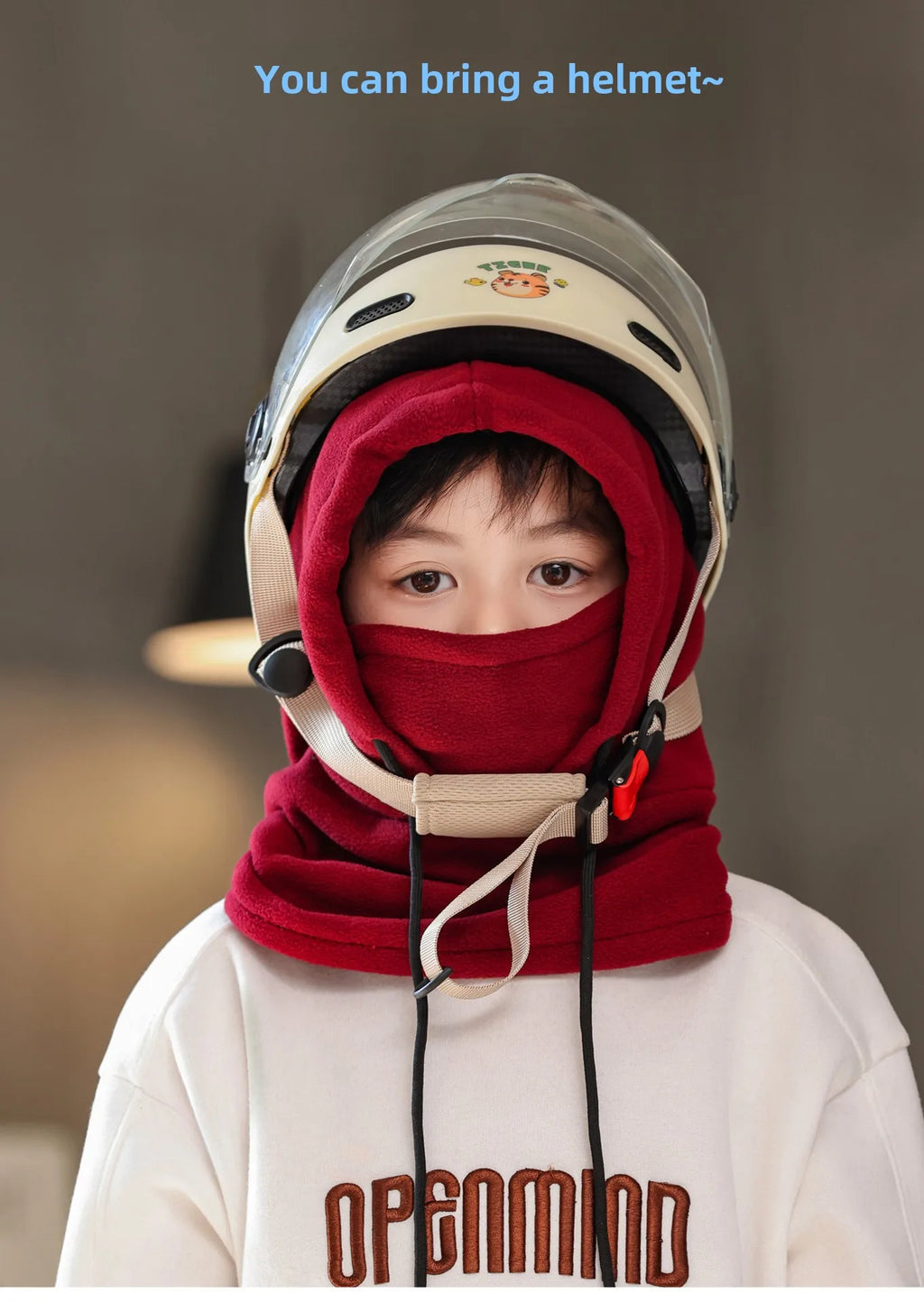 Cagoule Polaire Enfant - Masque, Tour de Cou & Bonnet 3-en-1 Hiver