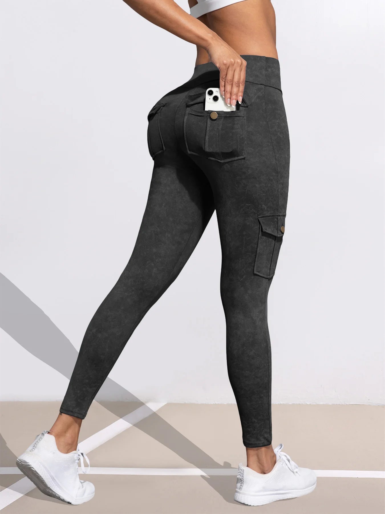 Damen Shaping-Leggings mit Taschen – Push-up-Effekt, Fitness & Streetwear | 1er- oder 3er-Pack