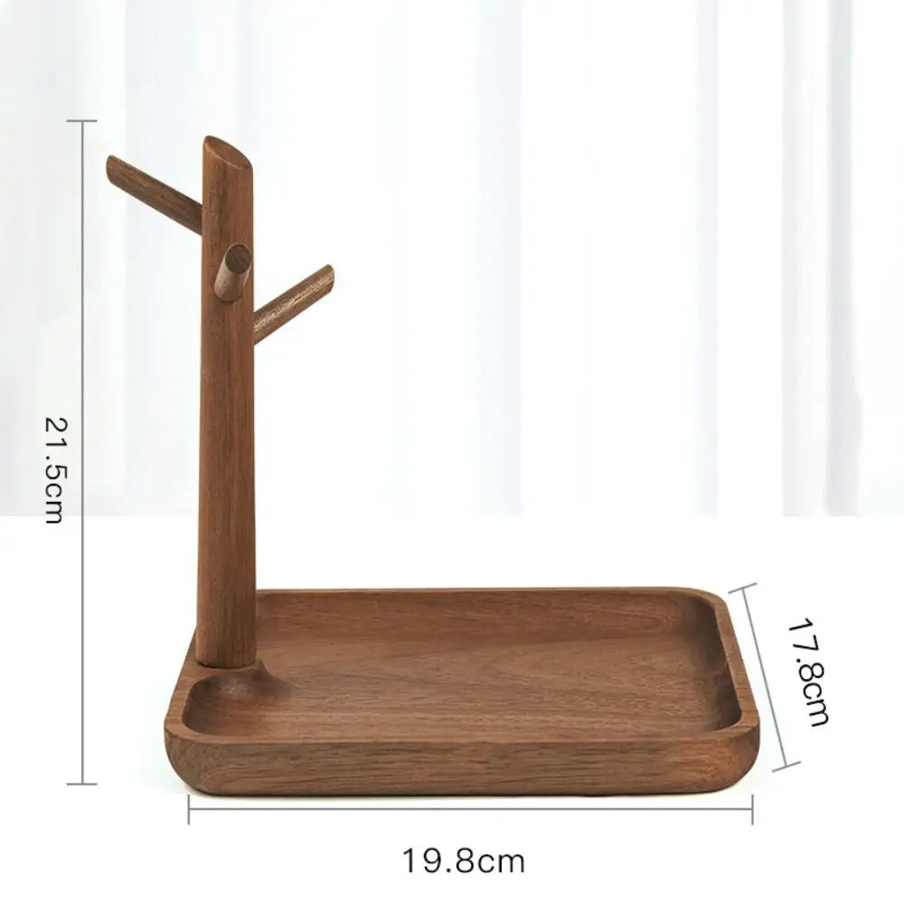 Rack Bois Branche Naturel Mugs & Bijoux – Organisateur Bureau Plateau Déco Maison