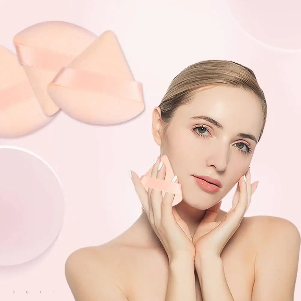 Éponges Triangle Puff Maquillage – Lot 10 Pcs | Blender Poudre & Fond de Teint