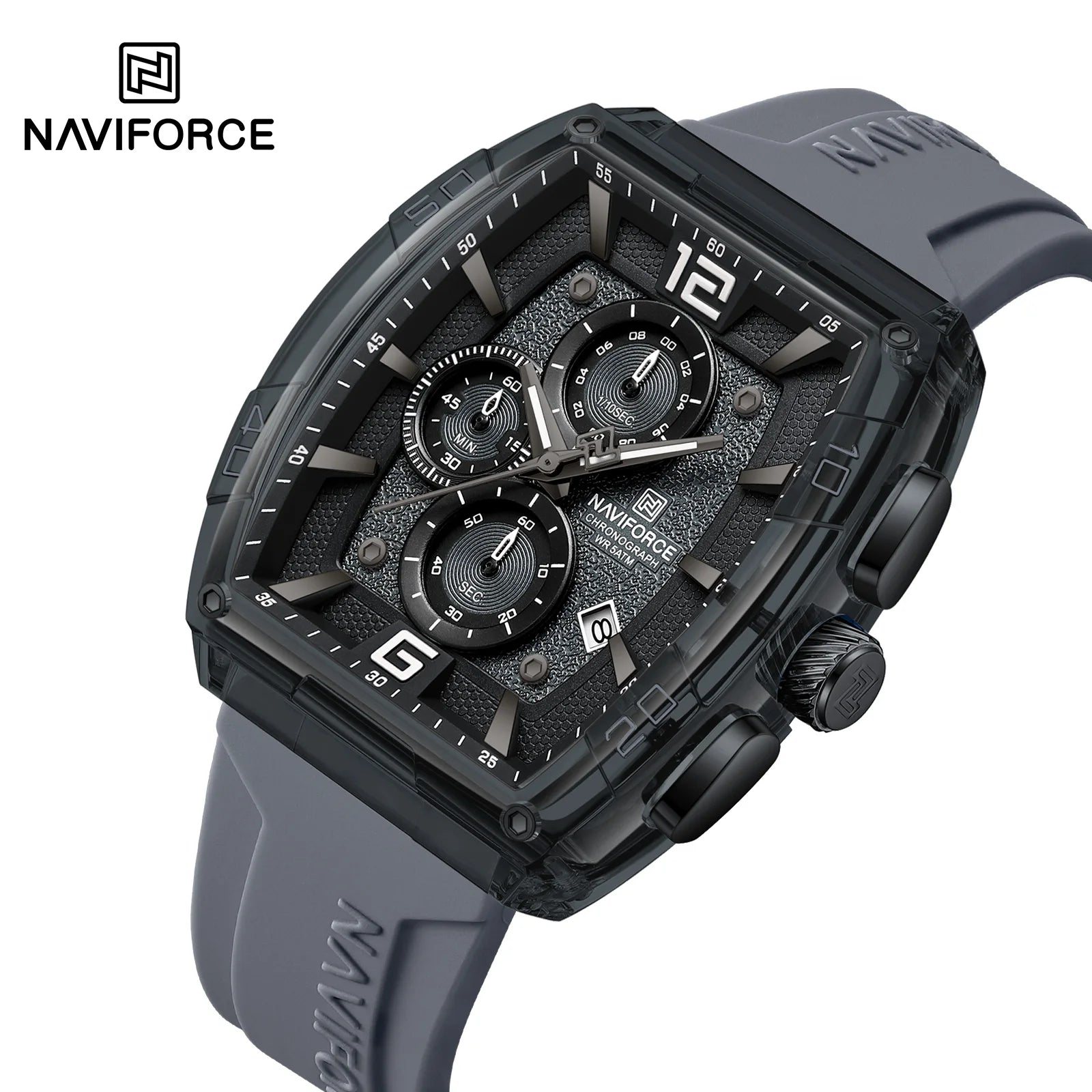 Herrenuhr NAVIFORCE 2025 Militär Sport Quarz – Wasserdicht 50M Silikon Datum Hohe Qualität