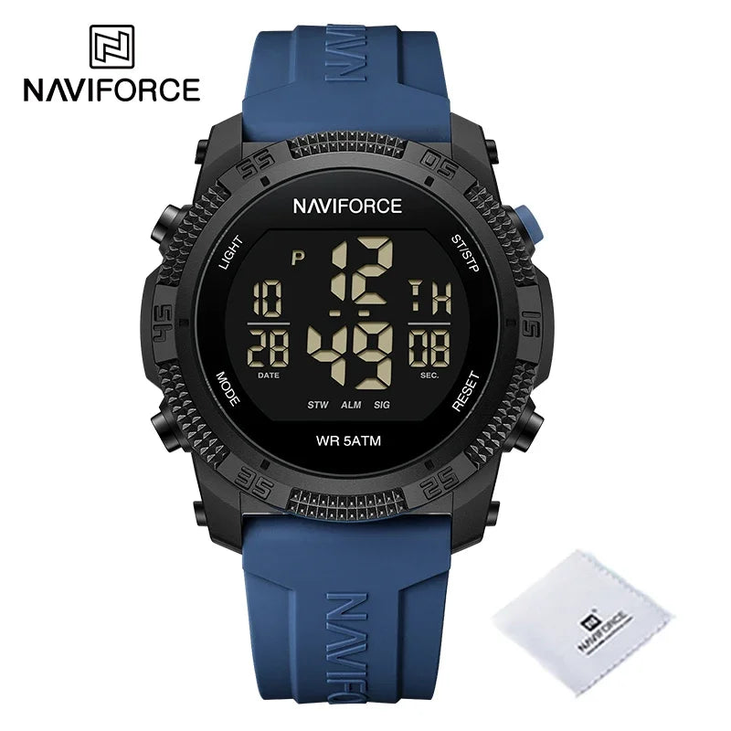 Montre Homme NAVIFORCE Sport Électronique Silicone 5ATM – Étanche Tendance Fashion