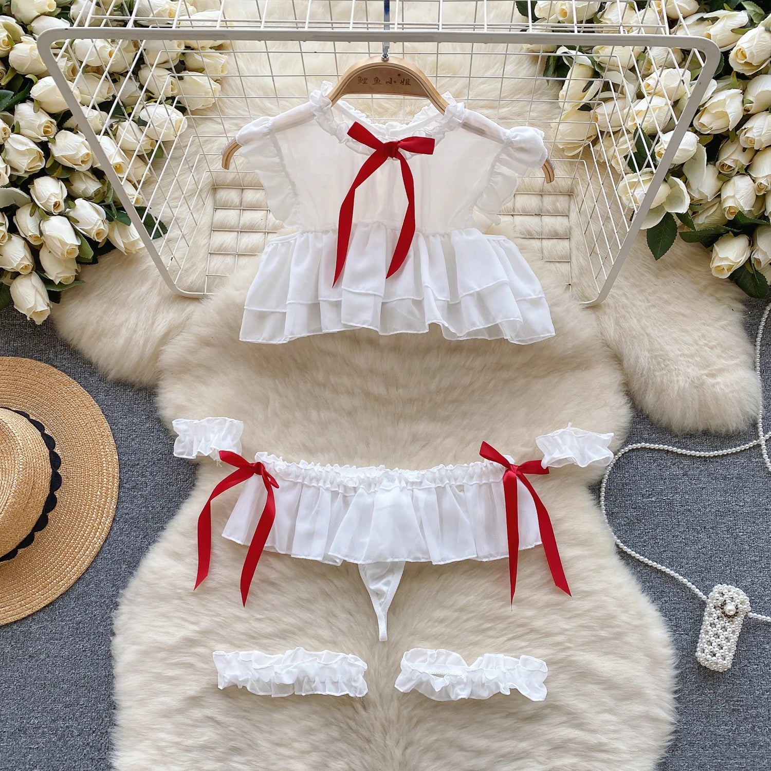 Combinaison Lingerie Femme Sexy Lapin Cosplay Déguisément Dos Nu Ajourné – Costume Roleplay Kawaii | Soirée