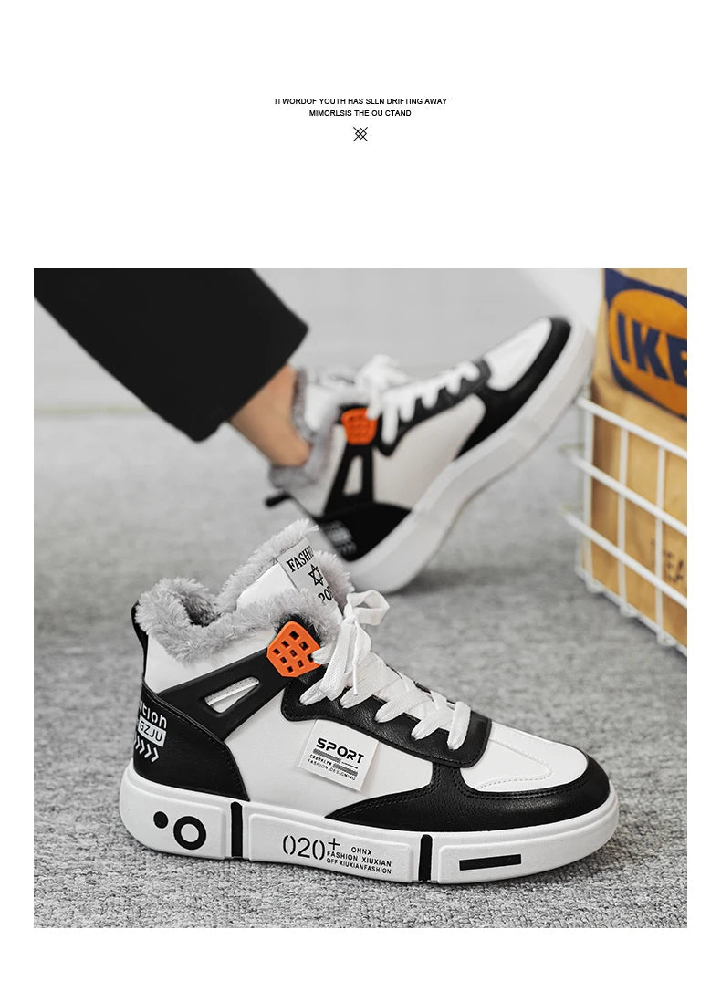 Boots Hiver Homme Waterproof Plush Non-Slip 2023 – Sneakers Chauds Tenis Masculino