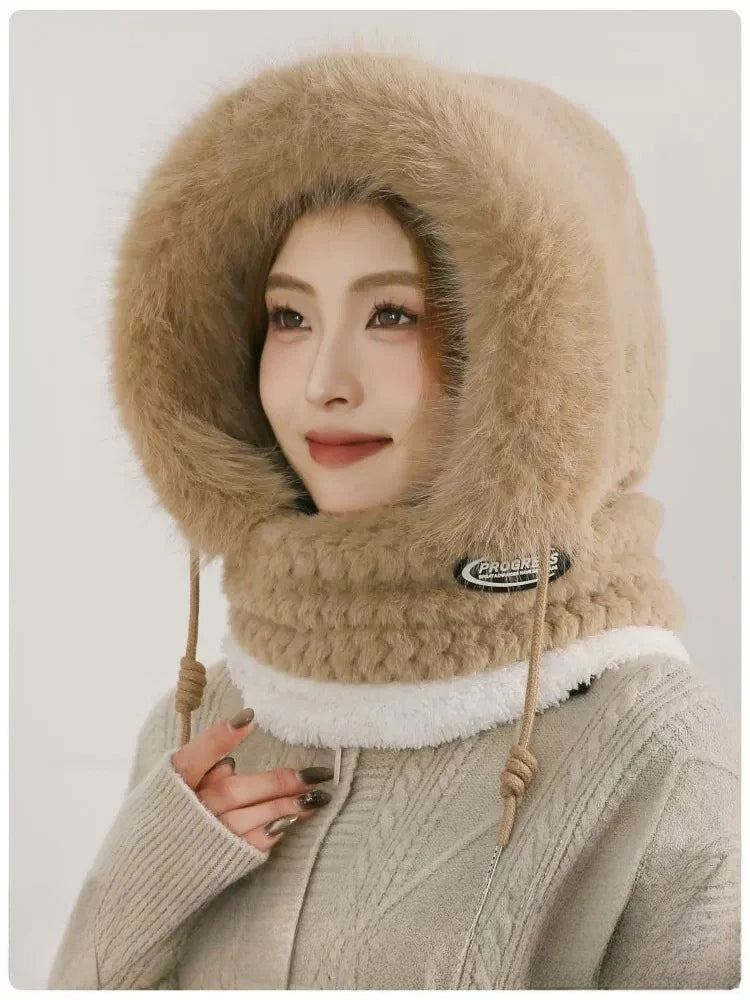 Bonnet Russe Polaire avec Cagoule – Protection Thermique Coupe-Vent | Ski, Vélo & Grand Froid