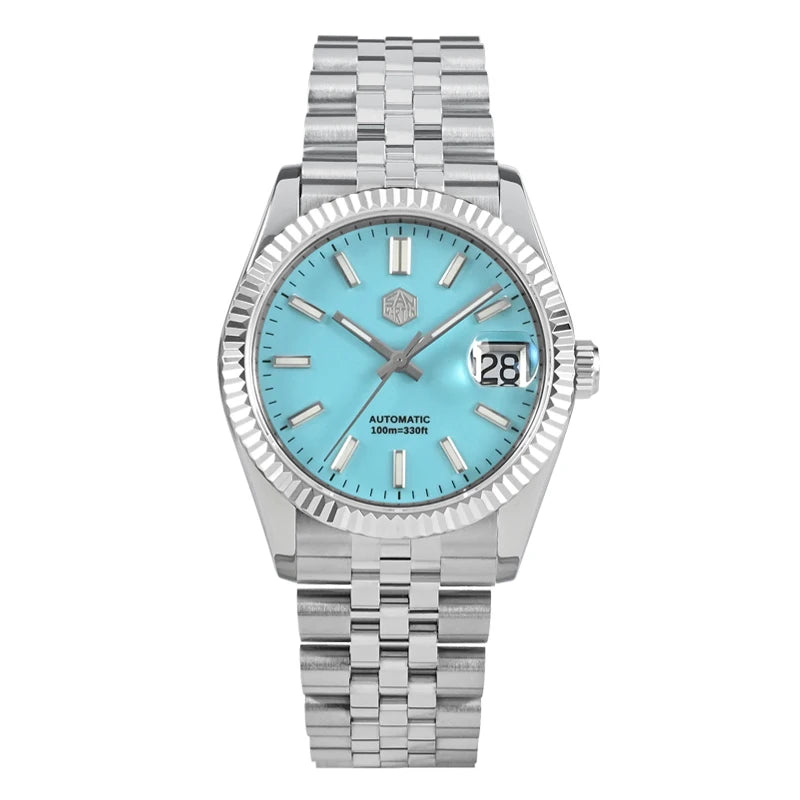 Montre Homme Luxe San Martin 36.5mm Automatique Verre Saphir Étanche 100m BGW9 – Dress Watch Fashion