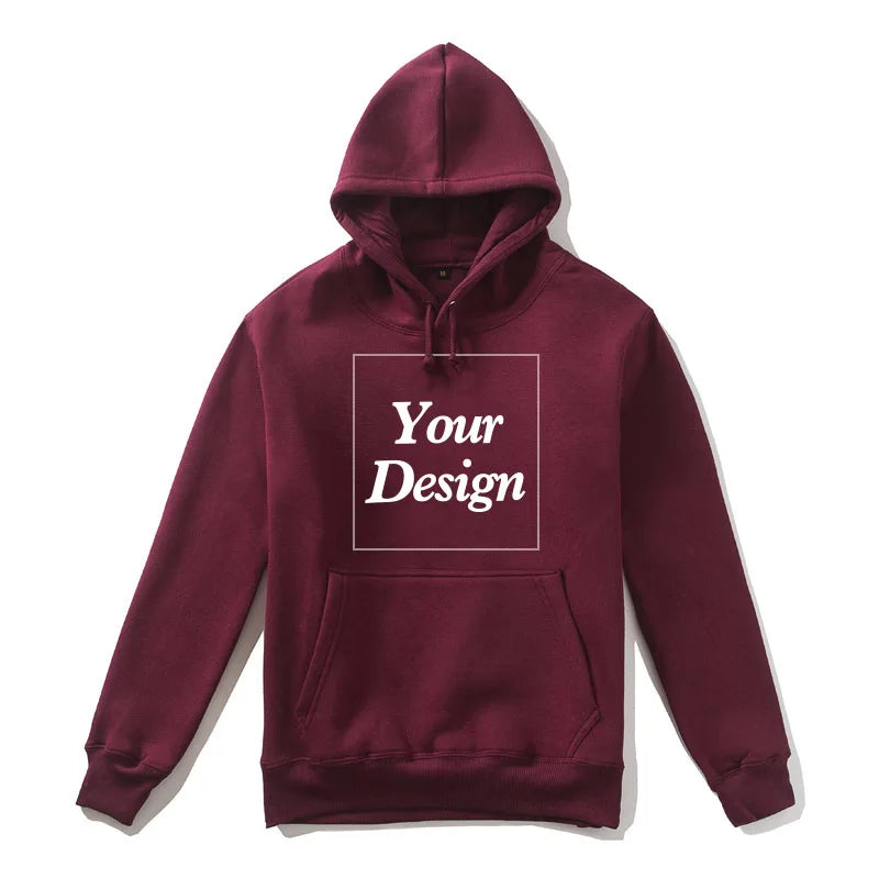 Sweat à Capuche Unisexe Coton Premium 350gsm Personnalisable Photo Texte Logo Polaire Épaisse Chaud Automne Hiver – Hoodie Qualité Supérieure | Mode Tendance