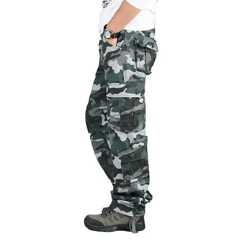 Pantalon Cargo Tactique Homme Coton Camouflage Grande Taille Outdoor Travail Randonnée Résistant Multipoches Confortable Durable – Cargo Tactique Premium Outdoor | Mode Homme Outdoor Tactique Premium