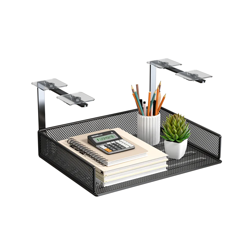 Tiroir Sous Bureau Clamp-On Maille Métal – Organisateur Fournitures Bureau Maison