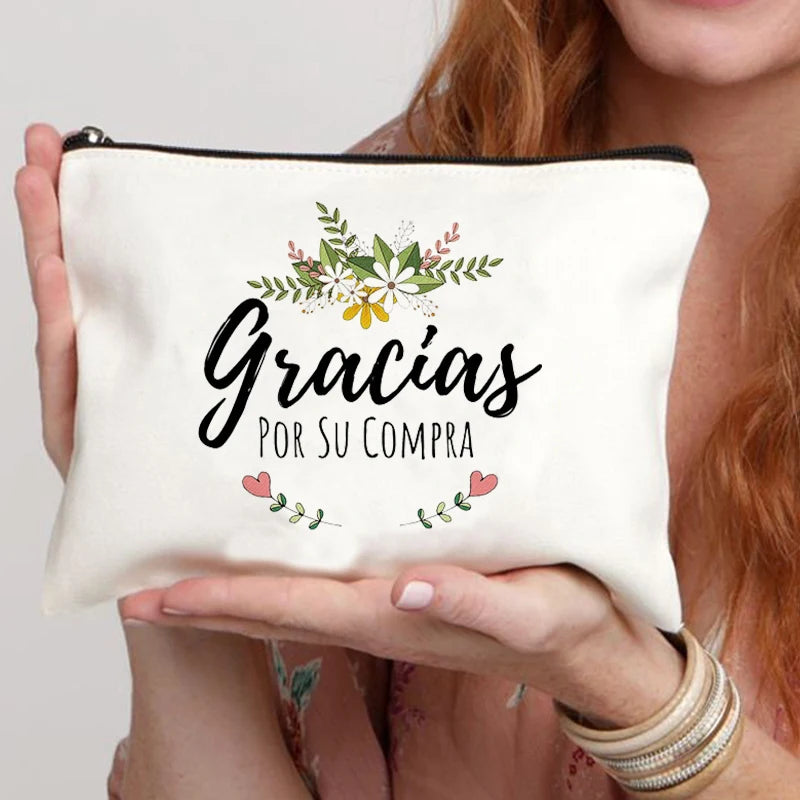 Trousse Rouge à Lèvres Voyage Maquillage – Pochette Cosmétique Portable | Cadeau Enseignante & Étudiante